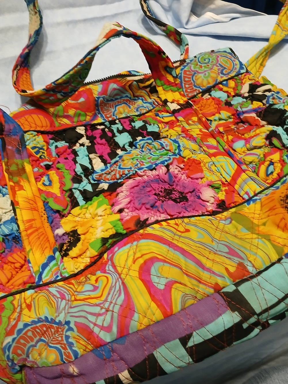 Vera Bradley Bright Floral Quilted Tote - Multi Color